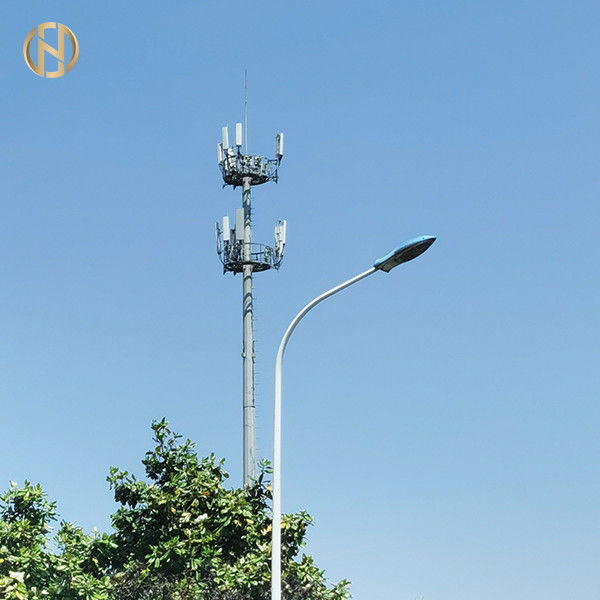 Lámpara de calle eléctrica de poste ligero de calle de los 20FT brazos solos o duales de poste
