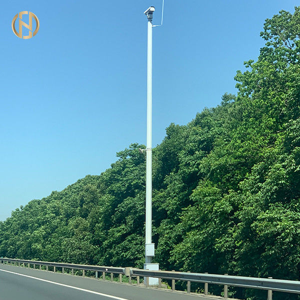 Cámara de vigilancia octagonal poste de poste de la cámara CCTV de alta calidad