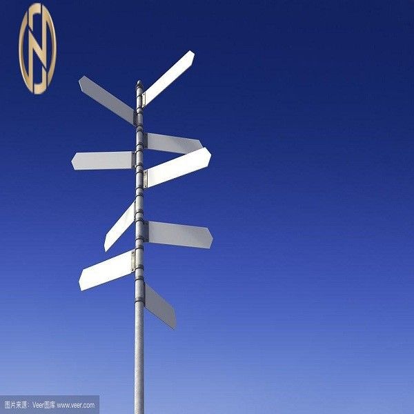 postes de muestra de acero de encargo de la carretera de los 6M los 8M 10M Road Sign Pole Q235B