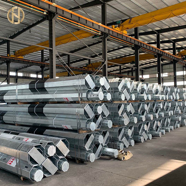 Clase galvanizada rollo caliente 2 1050daN el 11.8m 4m m de poste de poder del metal 33KV