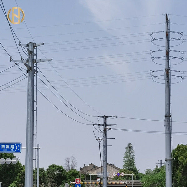 Tipo enterrado forma octagonal para uso general 15KV 33KV el 14m de postes GR50 del metal