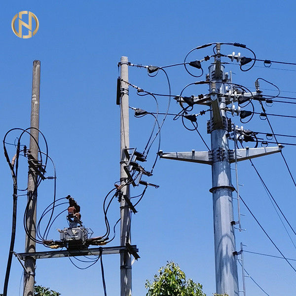 99,9% línea aérea galvanización bien acabada del cinc 15KV de poste EN10046 75um