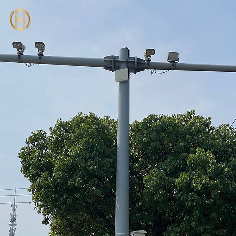 cámara CCTV poste del 11M Polygonal Telescopic resistente a la corrosión