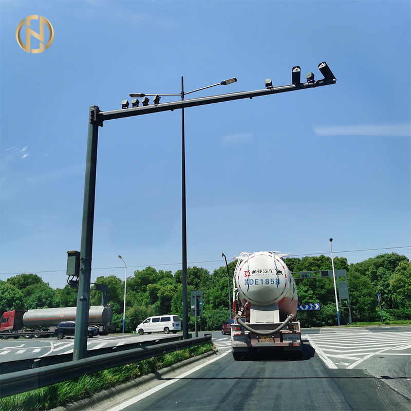 cámara CCTV poste del 11M Polygonal Telescopic resistente a la corrosión