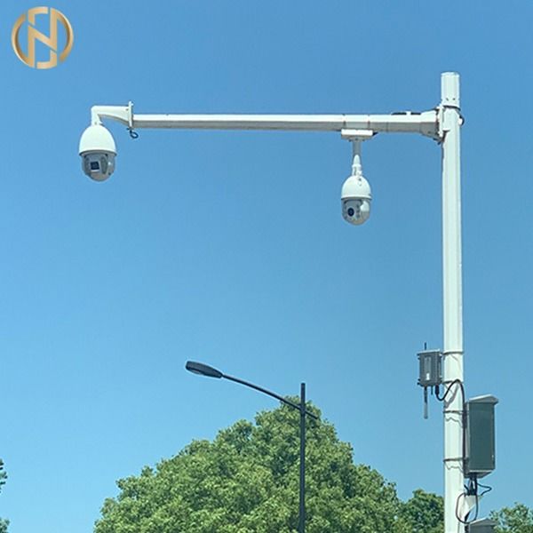 Palo telescópico poligonal de la cámara de seguridad de poste el 11m de la cámara CCTV