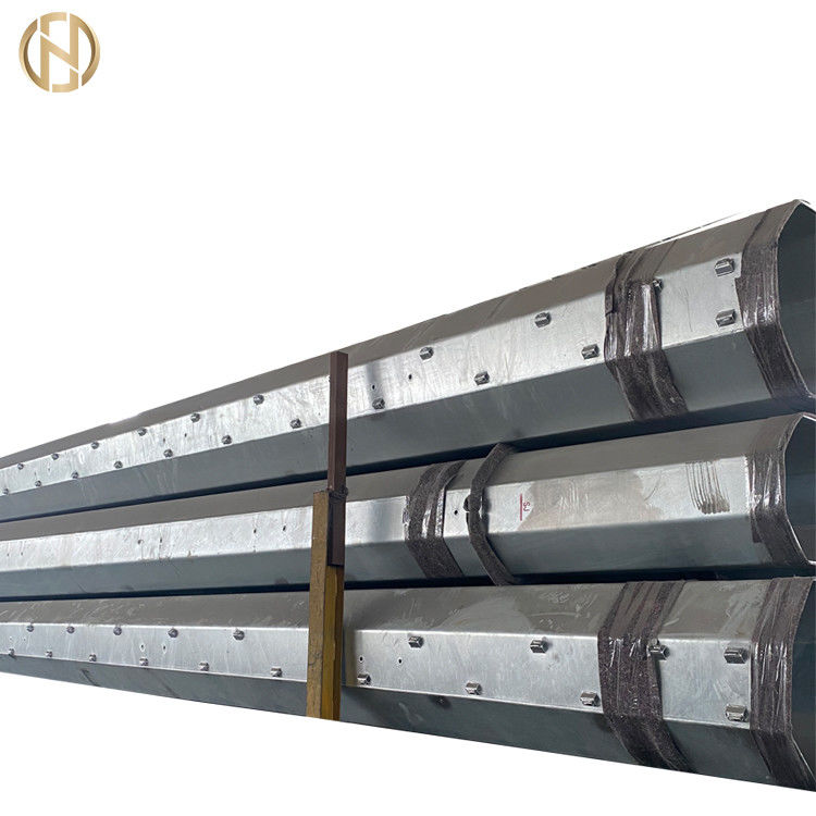 La inmersión caliente de ASTM 633 el 12m galvanizó el metal poste ligero para la transmisión de poder