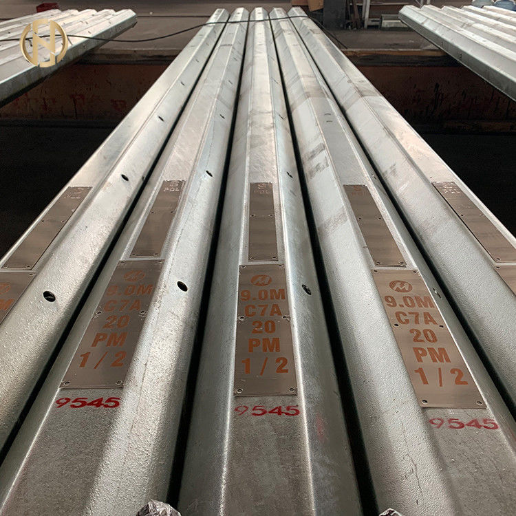 Transmisión de poder tubular de acero poste