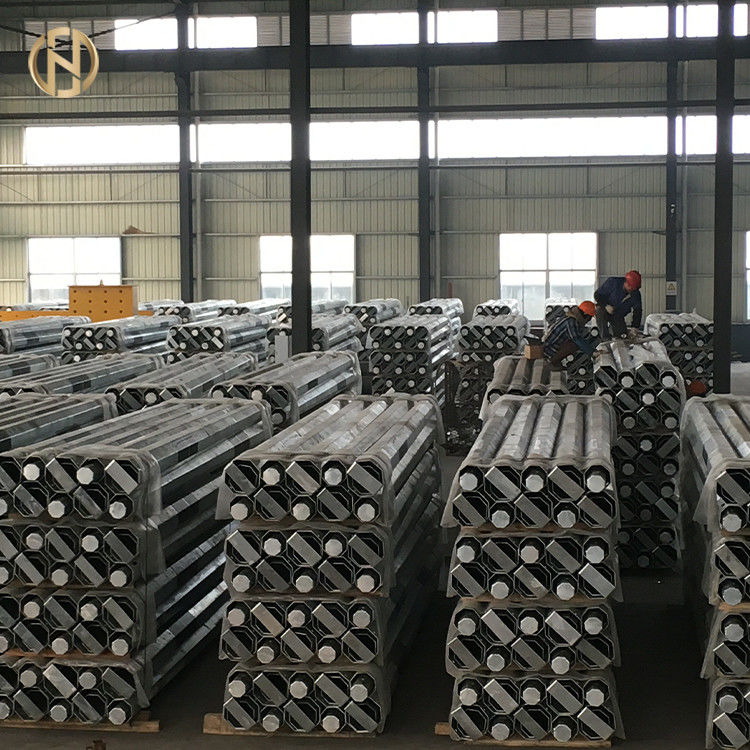 Transmisión de poder galvanizada de poste de poder del metal Q460C 8m m poste