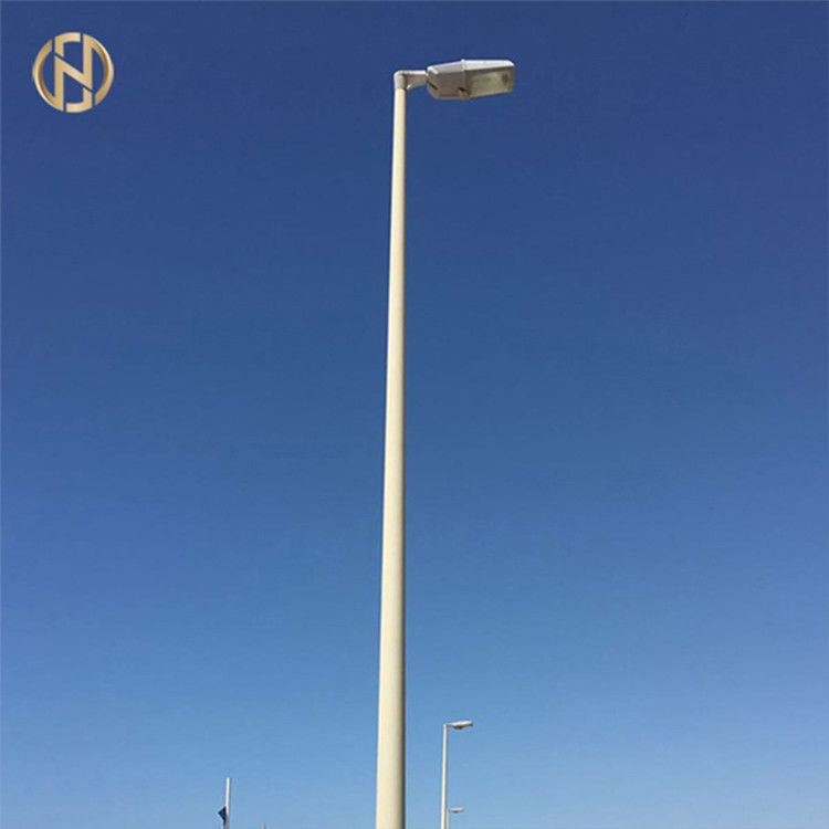 Poste al aire libre galvanizado de la lámpara de calle de la inmersión caliente grueso de 2.5m m - de 30m m