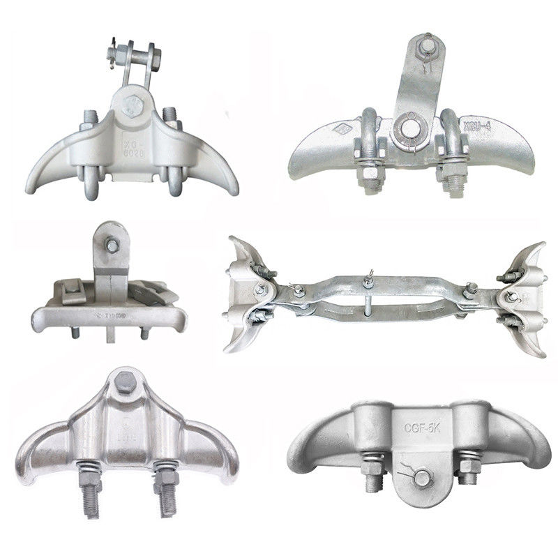 Abrazaderas de la suspensión para el alto voltaje gemelo de Jumper Conductor Electric Power Fittings