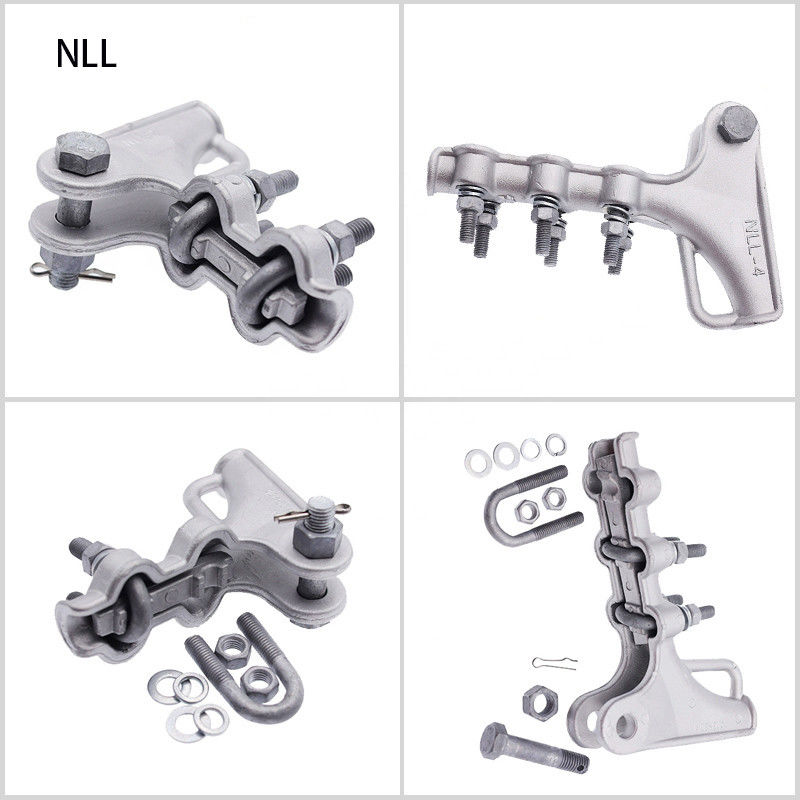 Tipo de aluminio del perno de la cubierta del aislamiento de la serie de la abrazadera de tensión de la aleación NLL