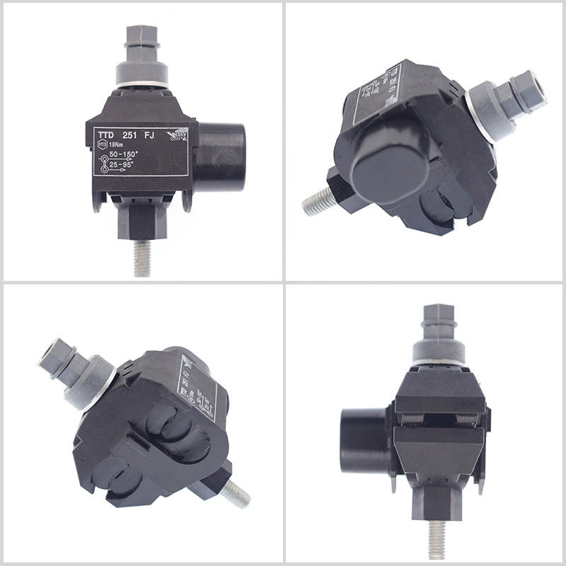 Conector aislador ignífugo de perforación eléctrico del cable de la abrazadera de la serie del TTD