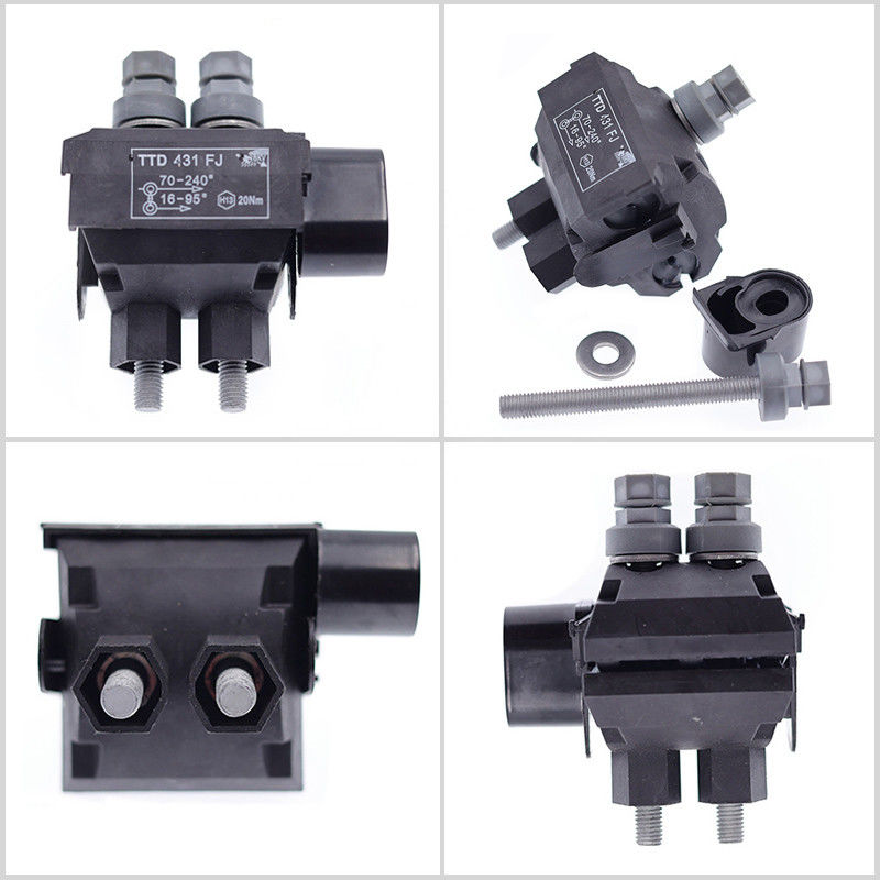 Conector aislador ignífugo de perforación eléctrico del cable de la abrazadera de la serie del TTD