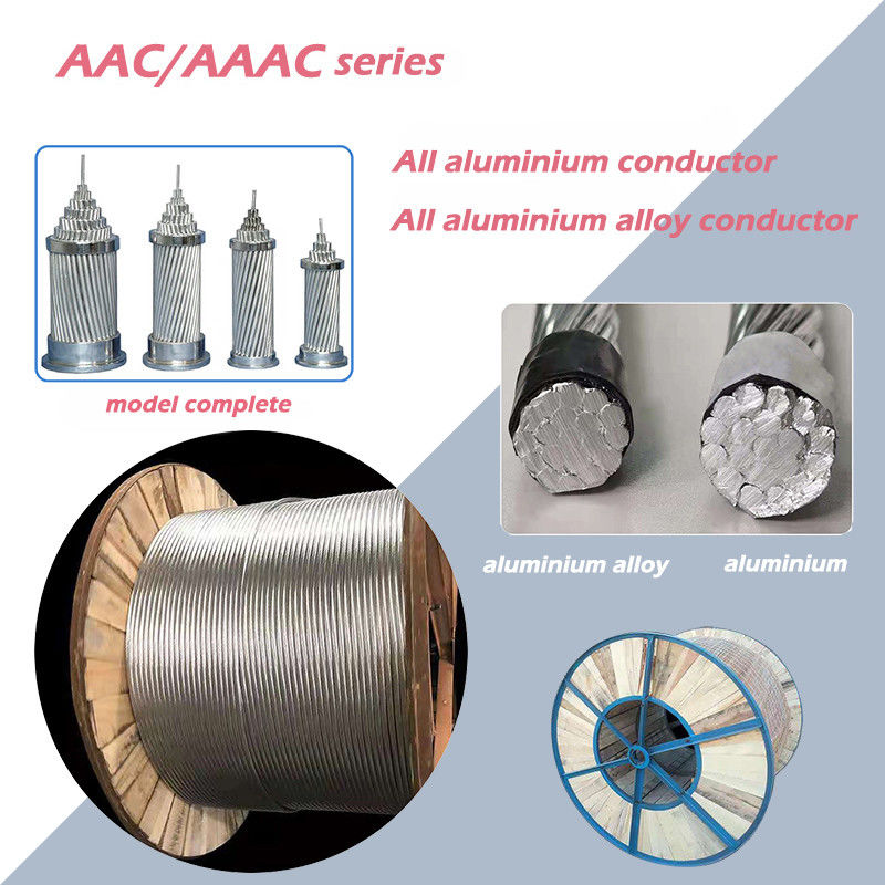 El PVC PE aisló voltaje del alambre de Overhead Power Cable del conductor de la aleación de AAC