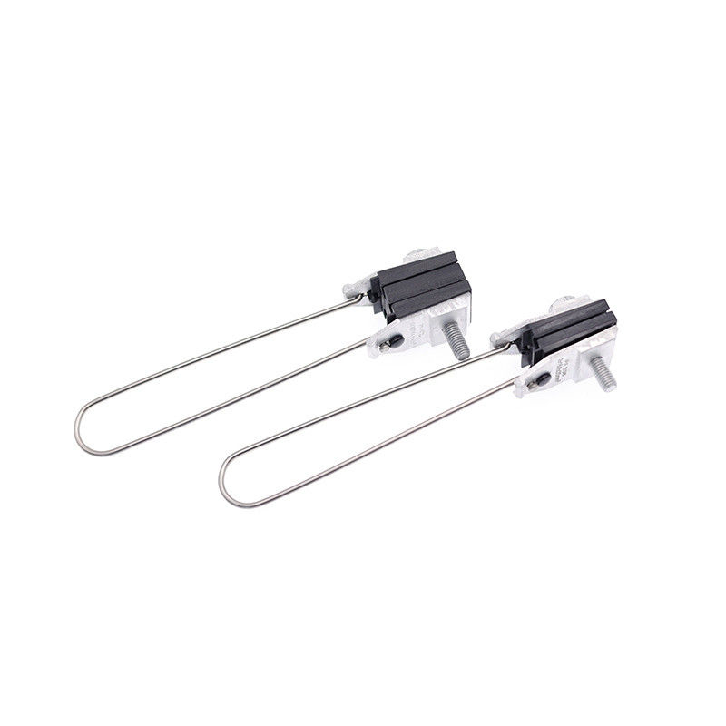 Metal que aísla el alambre de aluminio de la abrazadera del callejón sin salida que ancla el cable de la tensión de la cuña