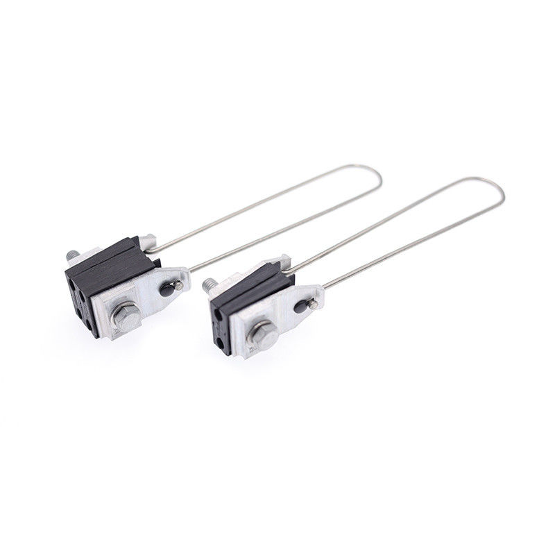 Metal que aísla el alambre de aluminio de la abrazadera del callejón sin salida que ancla el cable de la tensión de la cuña