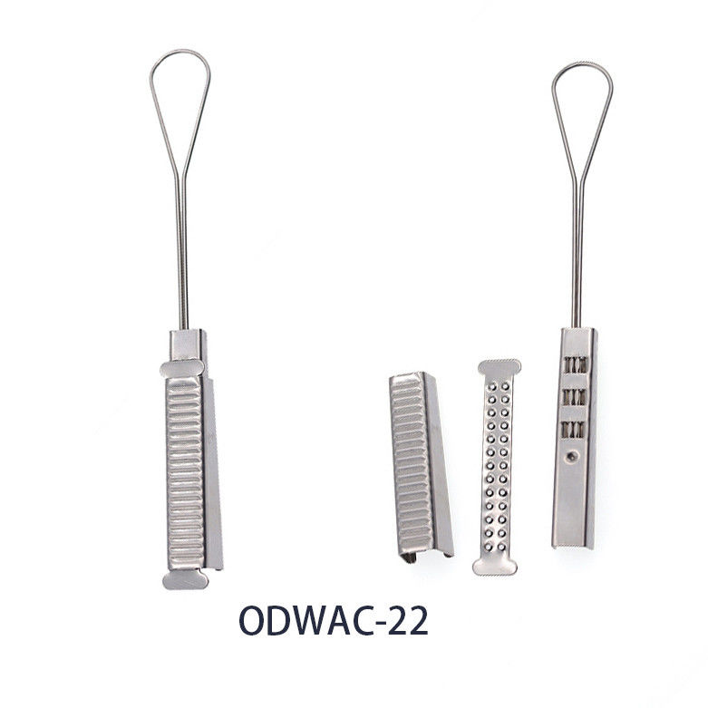 La suspensión del cable de la serie FTTH de ODWAC afianza la tensión inoxidable del alambre con abrazadera de acero