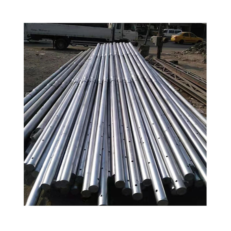 Corriente eléctrica tubular de acero estampada de poste el 16M Hot Dip For