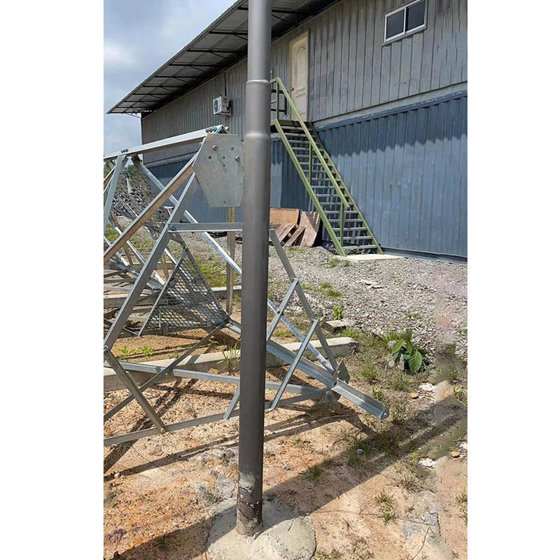 Corriente eléctrica tubular de acero estampada de poste el 16M Hot Dip For