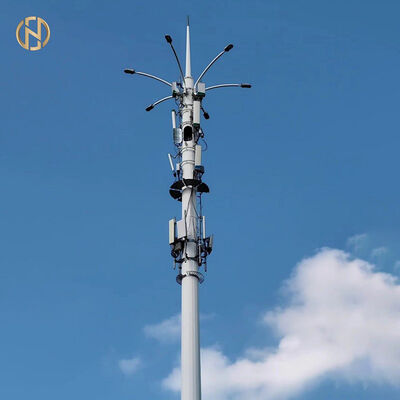 Polvo de acero galvanizado de comunicación 5G para torre de telecomunicaciones al aire libre.